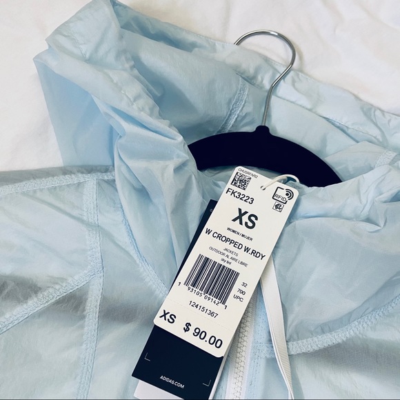 PRICE FIRM ADIDAS CROPPED WIND.RDY WINDBREAKER - Picture 2 of 4